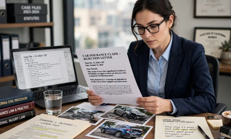 Car insurance claim rejection
