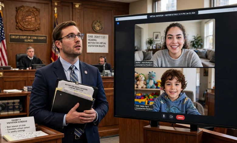 virtual visitation rights in Illinois