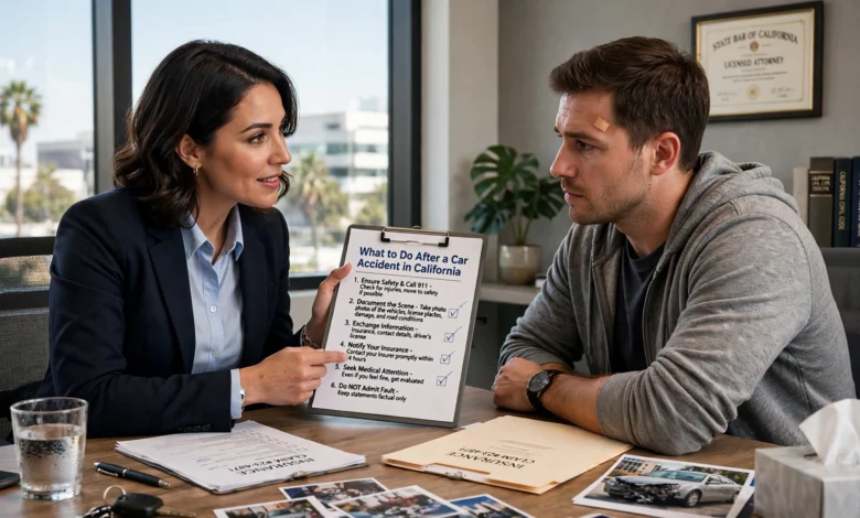 what to do after a car accident in California